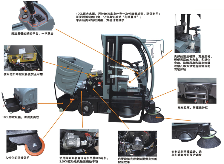 封闭驾驶式扫地机厂家
